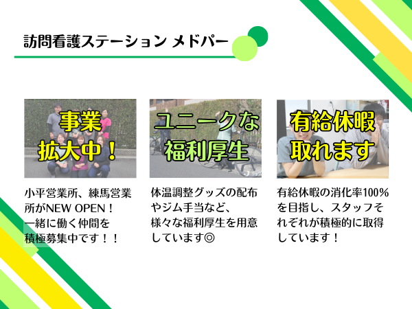 訪問看護ステーションメドパー 三鷹営業所（常勤）の作業療法士求人メイン写真2